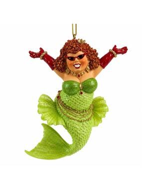 December Diamonds Retired Queen For The Day Mermaid 2012 Glitter 55-90784 Boxed